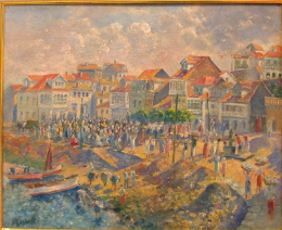 Pontevedra  - mercado de Estribela 50x61 cm.JPG